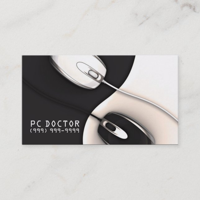 Reparación de computadoras, tecnología, tarjetas p (Anverso)