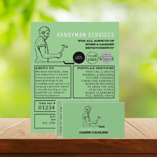 Reparador Vintage, Publicidad Handyman (Subido por el creador)