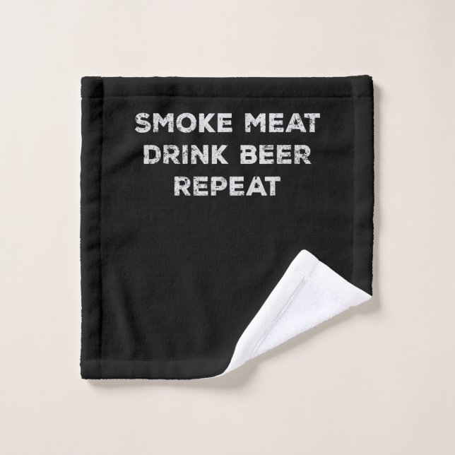 Repetición de bebida de carne de humo| Amantes div (Toallita)