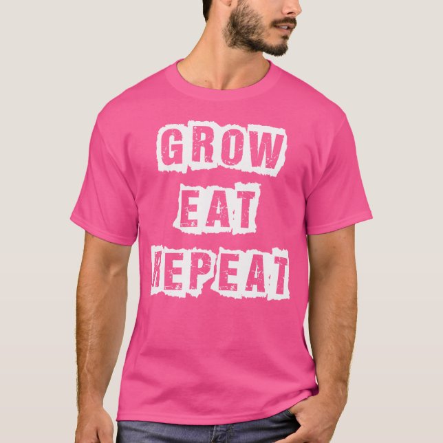 Repetición de Crecer Comer - Camisa de jardín urba (Anverso)