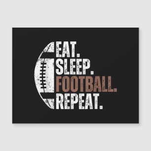 Repetición De Fútbol Vintage Eat Sleep