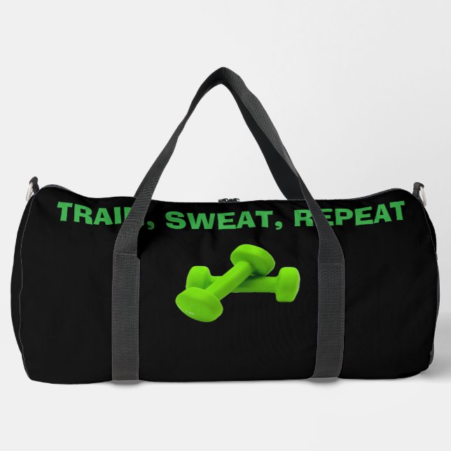 Repetición de sudor de tren - Bolsa de gimnasio mo (Anverso)