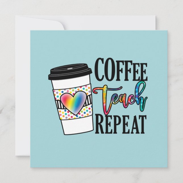 Repetición de Teach de Café - Vida Divertida Del P (Anverso)
