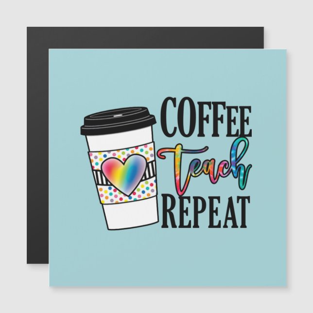 Repetición de Teach de Café - Vida Divertida Del P (Anverso/Reverso)