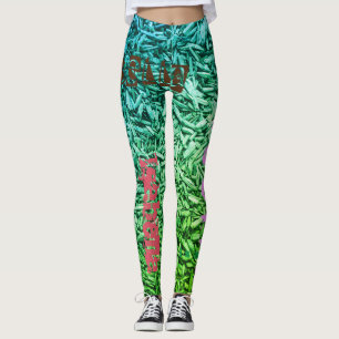 Repetiendo las leggings de personalizado de nombre