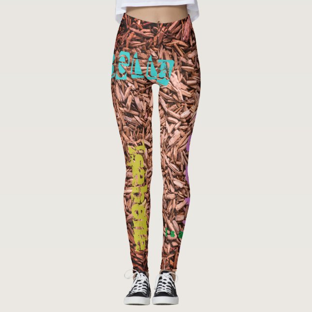 Repetiendo nombres de leggings personalizados (Anverso)