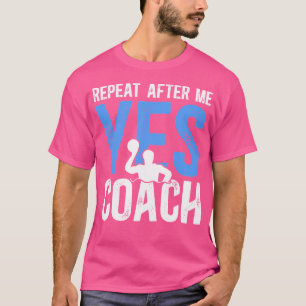 Repetir después de que yo entrenador de polo acuát