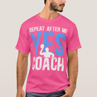 Repetir después de que yo entrenador de polo acuát