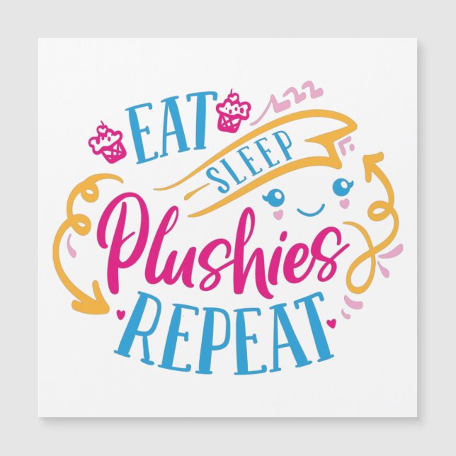 Repetir las plushías de sueño | Tarjeta magnética  (Anverso)