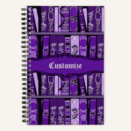 Repisas de libros morados Libros de época Personal