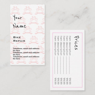 "Repite" tarjetas de precio de la reparación de l