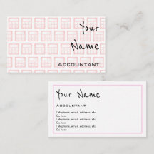 "Repite" tarjetas de visita del contable