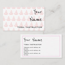 "Repite" tarjetas de visita del instructor de la