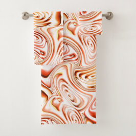 Repitiendo formando una flor rojiza o una mariposa