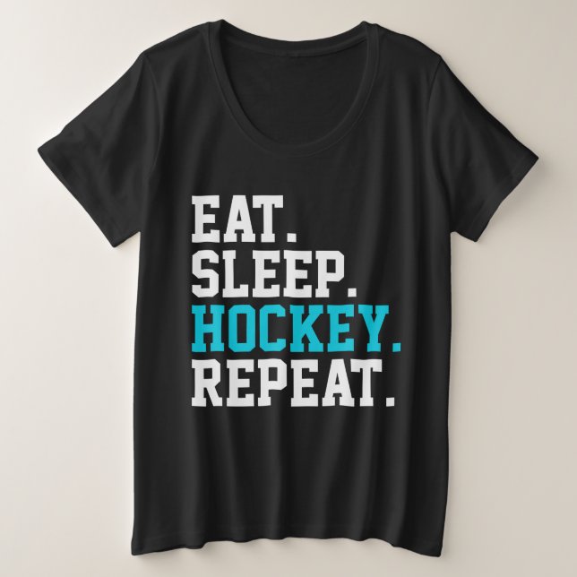 Repito de hockey sobre césped para dormir para los (Anverso del diseño)