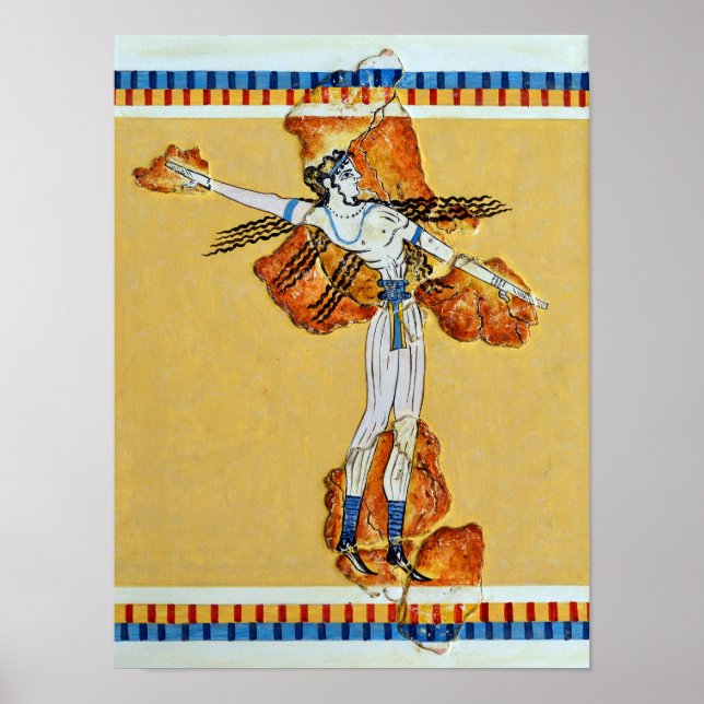 réplica de arte de pinturas antiguas griegas (Frente)