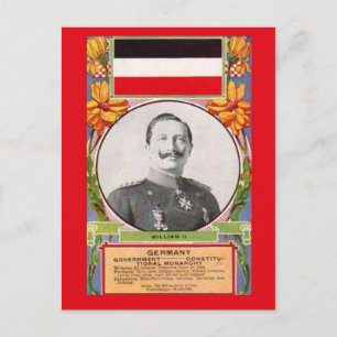 Réplica de    postal vintageKaiser Wilhelm II