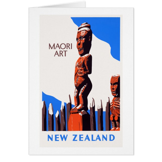 Reponen afiche de arte maorí de Nueva Zelanda (Frente)