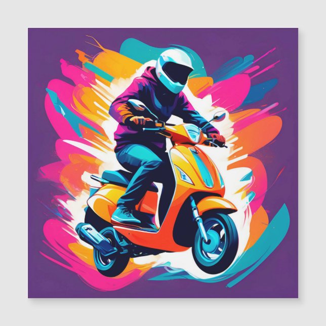 Representación artística colorida de una persona m (Anverso)