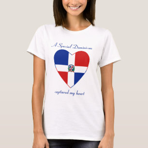 Representante dominicano. Camiseta del amor de la