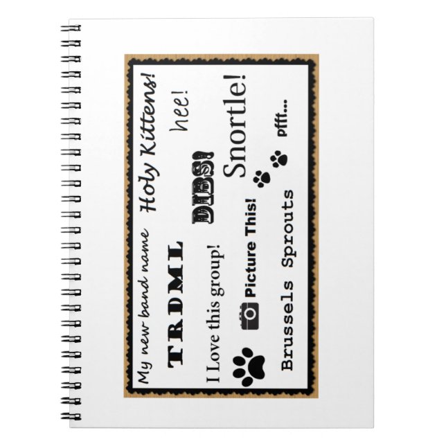 ¡Represente esto! cuaderno (Frente)