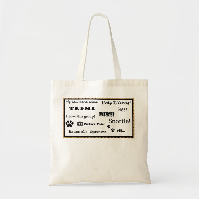 ¡Represente esto! la bolsa de asas (Frente)