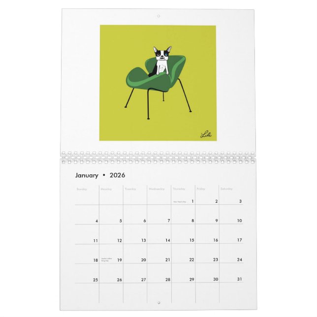 *reprinted* 2015 del calendario de la boogie de (Jan 2026)