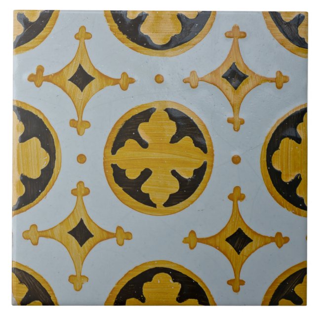 Repro Portugal Geométrico Azulejos Tricolor (Frente)