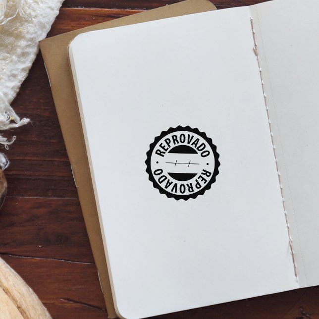 Reprobado, sello de goma portugués (Subido por el creador)