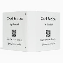 Reproducción de libros de recetas Código QR Redes 