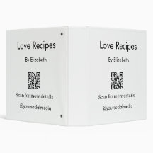 Reproducción de libros de recetas Código QR Redes 