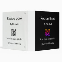 Reproducción de libros de recetas Código QR Redes 