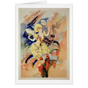 Reproducción de un poster para una pantomima, 1891