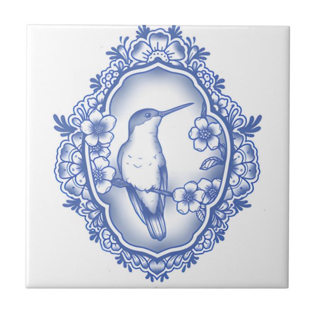 reproducciones de azulejos delft magpie antiguo (Frente)