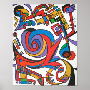 Reproducirme un poco de arte geométrico moderno Ba