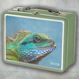 Reptile colorido personalizado de la iguana