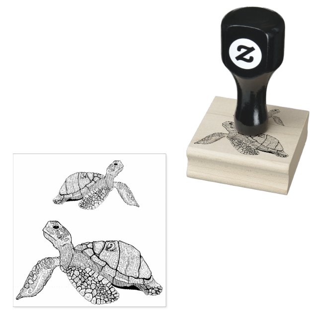 Reptiles de tortugas marinas | Sello de caucho (Sellado)
