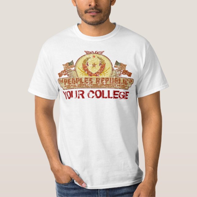 República popular de su camiseta de la escuela o (Anverso)
