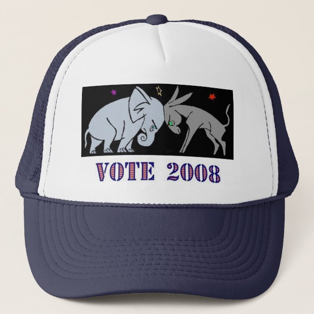REPUBLICANO DEMÓCRATA DEL CASQUILLO DEL GORRA DE (Anverso)