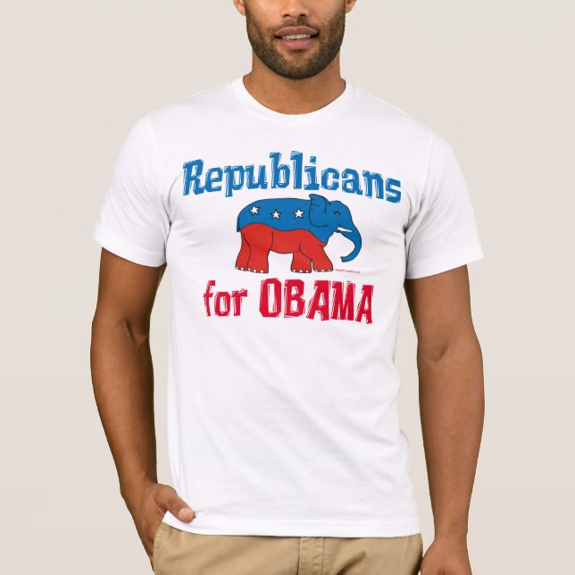 Republicanos para las camisetas de Obama (Anverso)