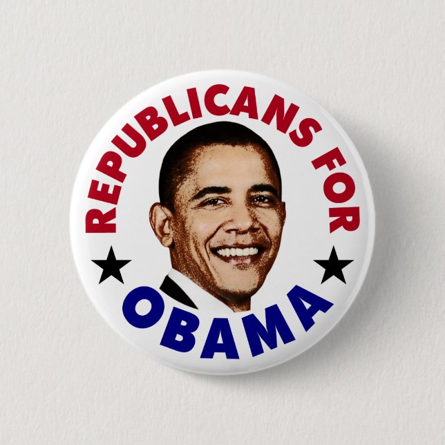 Republicanos Por Botón De Barack Obama (Anverso)