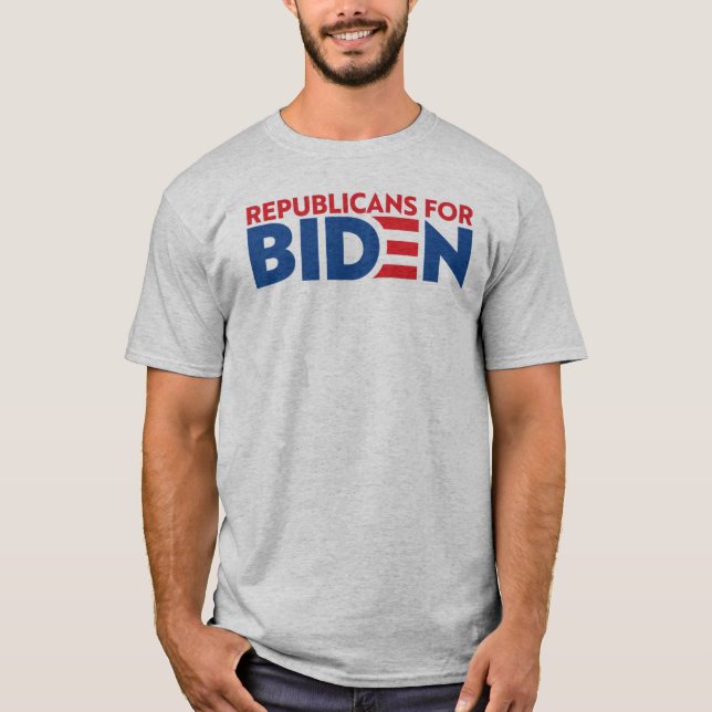 Republicanos Por La Camiseta Gris Biden Unisex (Anverso)