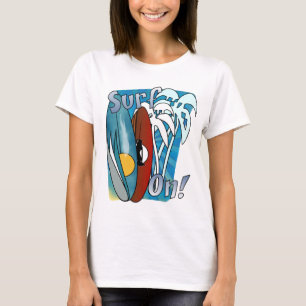 Resaca en la camiseta cabida manga larga de las
