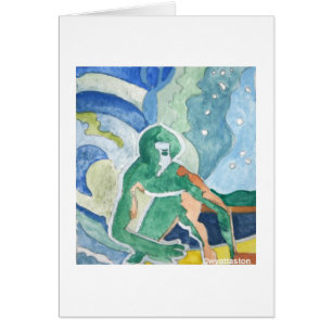 resaca encima de la tarjeta de regalo