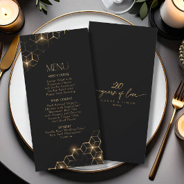 Resalta el menú de oro del 20º aniversario ID1165