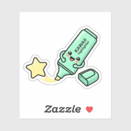 Resaltador Feliz Kawaii Estrella Pegatina de Estud