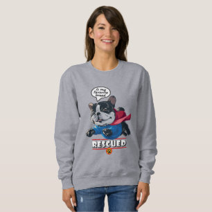 Rescatado es mi raza favorita   Sudadera de mujer