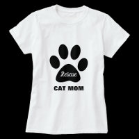 Rescate de gato mamá camiseta