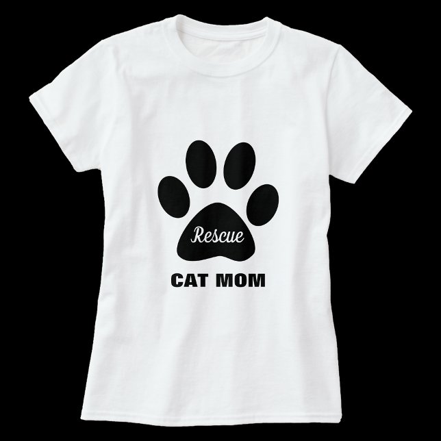 Rescate de gato mamá camiseta (Subido por el creador)