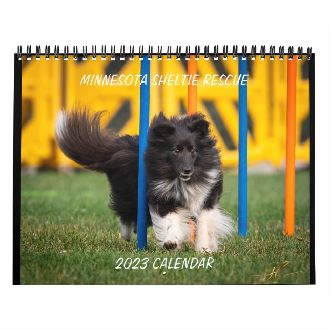 RESCATE DE MINNESOTA SHELTIE 2023 CALENDARIO (Tapa)